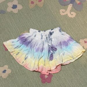 Vintage Havana Girls Tie-Dye Pastel Shorts - Purple, Blue, Yellow, Pink